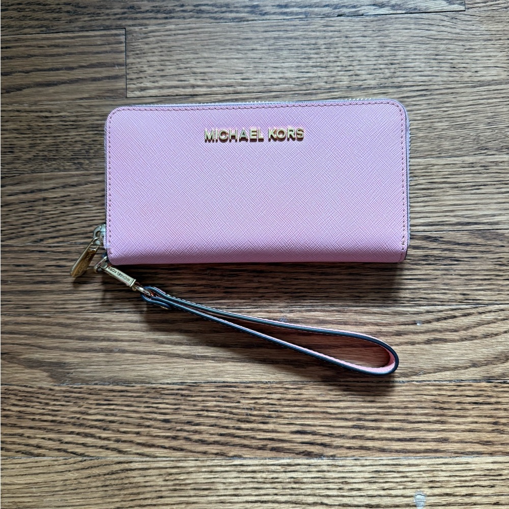 Michael Kors Pink Wristlet Wallet